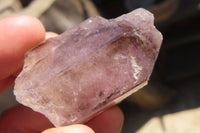 Natural Smokey Amethyst Crystals  x 12 From Chiredzi, Zimbabwe