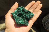 Natural Chatoyant Silky Malachite Specimens  x 6 From Kasompe, Congo