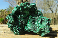 Natural Chatoyant Silky Malachite Specimens  x 6 From Kasompe, Congo