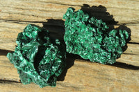 Natural Chatoyant Silky Malachite Specimens  x 6 From Kasompe, Congo