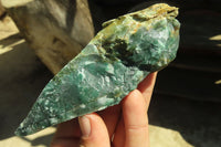 Natural Green Jade Cobbed Specimens x 12 From Swaziland