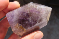 Polished Window Amethyst Crystals x 6 From Ankazobe, Madagascar