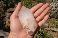 Natural Large White Clear Quartz Crystals  x 6 From Madagascar