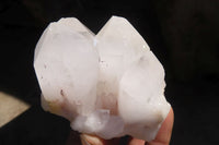 Natural Large White Clear Quartz Crystals  x 6 From Madagascar