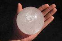 Polished Clear Quartz Crystal Balls  x 2 From Madagascar