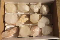 Natural Castle Quartz Specimens x 12 From Ivato, Madagascar