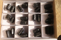 Natural Schorl Black Tourmaline Specimens  x 24 From Zimbabwe