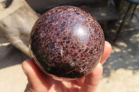 Polished Red Pyrope Garnet Spheres  x 2 From Madagascar