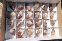 Natural Red Hematoid Quartz Specimens x 24 From Karoi, Zimbabwe