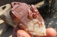 Natural Red Hematoid Quartz Specimens x 24 From Karoi, Zimbabwe