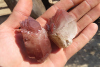 Natural Red Hematoid Quartz Specimens x 24 From Karoi, Zimbabwe