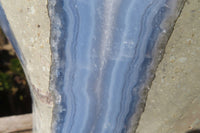 Polished Huge Blue Lace Agate Display Piece x 1 From Nsanje, Malawi