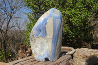 Polished Huge Blue Lace Agate Display Piece x 1 From Nsanje, Malawi