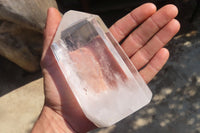 Polished Clear Quartz Crystal Points x 2 From Madagascar