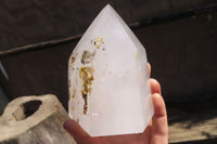 Polished Clear Quartz Crystal Points x 2 From Madagascar