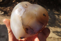 Polished Mixed Agate Hearts  x 6 From Madagascar