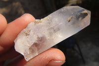 Natural Clear Amethyst & Smokey Brandberg Quartz Crystals x 12 From Brandberg, Namibia