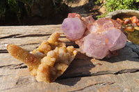 Natural Mixed Spirit Quartz Specimens x 2 From Boekenhouthoek, South Africa