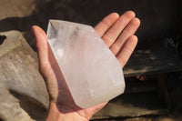 Polished Clear Quartz Crystal Points x 2 From Madagascar