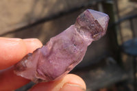 Natural Window Amethyst Crystals  x 12 From Chiredzi, Zimbabwe