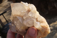 Natural Cascading Smokey Quartz Clusters x 2 From Luena, Congo