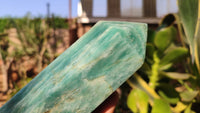 Polished Amazonite Points  x 2 From Madagascar