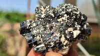 Natural Schorl Black Tourmaline Specimens x 6 From Erongo, Namibia