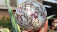 Polished Rubellite Pink Tourmaline Spheres x 4 From Madagascar