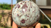 Polished Rubellite Pink Tourmaline Spheres x 4 From Madagascar