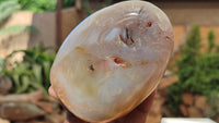 Polished Banded Agate Standing Free Forms  x 4 From West Coast, Madagascar