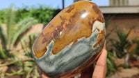 Polished Polychrome Jasper Standing Free Forms  x 3 From Madagascar