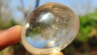 Polished Clear Quartz Galet / Palm Stones x 12 From Madagascar