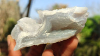 Natural Etched Blue Chalcedony Specimens  x 5 From Nsanje, Malawi