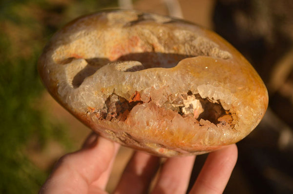 Polished Carnelian Agate Nodules  x 2 From Madagascar