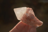 Natural Pink Hematoid Candle Quartz Crystals  x 35 From Madagascar