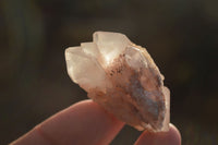 Natural Pink Hematoid Candle Quartz Crystals  x 35 From Madagascar