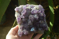 Natural Deep Purple Amethyst Clusters x 2 From Mapatizya, Zambia