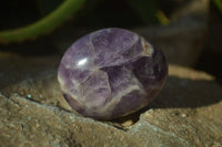 Polished Dream Amethyst Galet / Palm Stones x 12 From Madagascar