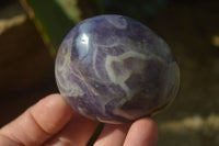 Polished Dream Amethyst Galet / Palm Stones x 12 From Madagascar