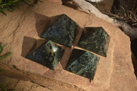 Polished Stromatolite Pyramids  x 4 From Katsepy, Madagascar