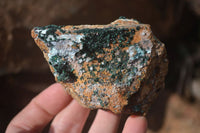 Natural Drusy Chrysocolla & Malachite Dolomite Specimens x 4 From Likasi, Congo