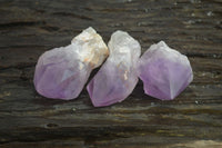 Polished Amethyst Crystals x 12 From Mumbwe, Zambia