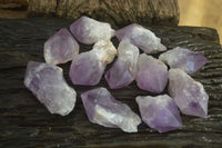 Polished Amethyst Crystals x 12 From Mumbwe, Zambia