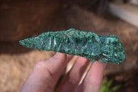 Natural Chatoyant Silky Malachite Specimens  x 4 From Kasompe, Congo