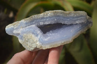 Natural Blue Lace Agate Geode Specimens  x 5 From Nsanje, Malawi