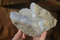 Natural Blue Lace Agate Geode Specimens  x 5 From Nsanje, Malawi