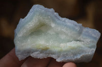 Natural Etched Blue Chalcedony Specimens  x 12 From Nsanje, Malawi