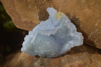 Natural Etched Blue Chalcedony Specimens  x 12 From Nsanje, Malawi