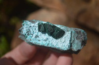 Natural Drusy Chrysocolla & Malachite Dolomite Specimens x 12 From Likasi, Congo