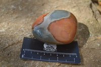 Polished Polychrome Jasper Hearts  x 6 From Mahajanga, Madagascar